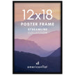 Americanflat 12x18 Poster Frame with Polished Plexiglass - Streamline Collection - Thin Border Picture Frame for Wall Display - Hanging Hardware Included - Black 🍁 All In One Marketplace Canada
