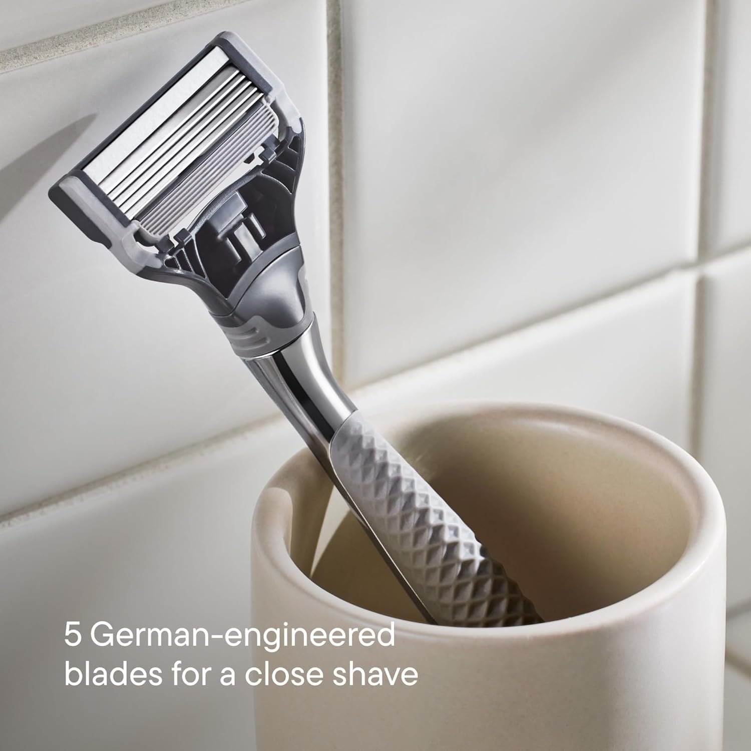 Harry's Original Blades - Men's Razor Refill Pack for Smooth Shaving - Razor Head Replacement - Five Sharp Blades - Flexible Hinge - Moisture Strip - Precision Trimmer - 10 count 🍁 All In One Marketplace Canada