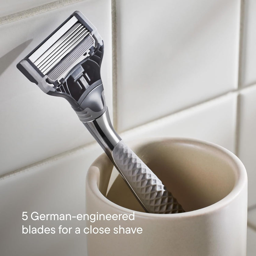 Harry's Original Blades - Men's Razor Refill Pack for Smooth Shaving - Razor Head Replacement - Five Sharp Blades - Flexible Hinge - Moisture Strip - Precision Trimmer - 14 count 🍁 All In One Marketplace Canada