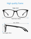 ANRRI Blue Light Blocking Glasses for Computer Use, Anti Eyestrain Lens Lightweight Frame Eyeglasses, Black, Men/Women 🍁 All In One Marketplace Canada