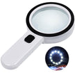 Ultra-Clear Magnifying Glass with Light, Lightweight Handheld Reading Magnifier with 12 LED, Optical Glass Lens for Seniors, Macular Degeneration, Close Work, Coins & Pill Bottle 🍁 All In One Marketplace Canada