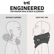 trtl Travel Pillow - Airplane Pillow for Neck and Shoulder Support - Soft, Lightweight, Machine-Washable Travel Pillows for Airplanes - Black 🍁 All In One Marketplace Canada