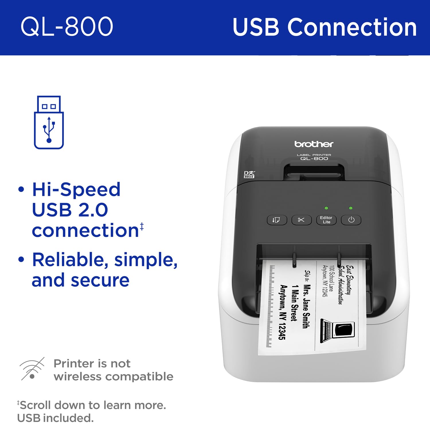 Brother QL-800 High-Speed Professional Label Printer 🍁 All In One Marketplace Canada