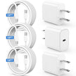 Susnwere iPhone 17 15 16 Charger 10Ft with 20W USB C Charger Block,3-Pack 20W Fast Wall Charger for iPhone 17 Pro Max/iPhone 16/16 Plus/16 Pro/16 Pro Max/15 Plus/15 Pro Max,3Pack Extra Long 10ft Cable 🍁 All In One Marketplace Canada
