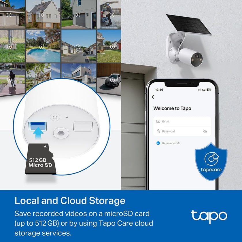 TP-Link Tapo Solar-Powered Security Camera Kit, 2K Wireless Battery Camera w/Solar Panel Base, Smart Person Detection, SD/Cloud Storage, Spotlight Color Night Vision, No Hub Needed (Tapo C410 KIT) 🍁 All In One Marketplace Canada