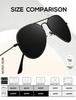 KALIYADI Classic Aviator Sunglasses for Men Women Driving Sun glasses Polarized Lens UV Blocking (3 Pack) 58mm 🍁 All In One Marketplace Canada