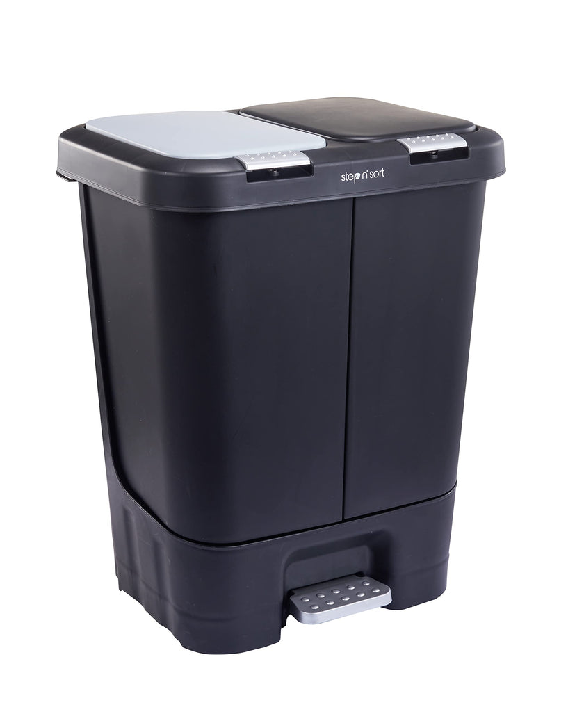 Step N’ Sort 40L Dual Compartment Recycling Bin – Slim Kitchen Waste & Recycling System (2 × 20L) 🍁 All In One Marketplace Canada