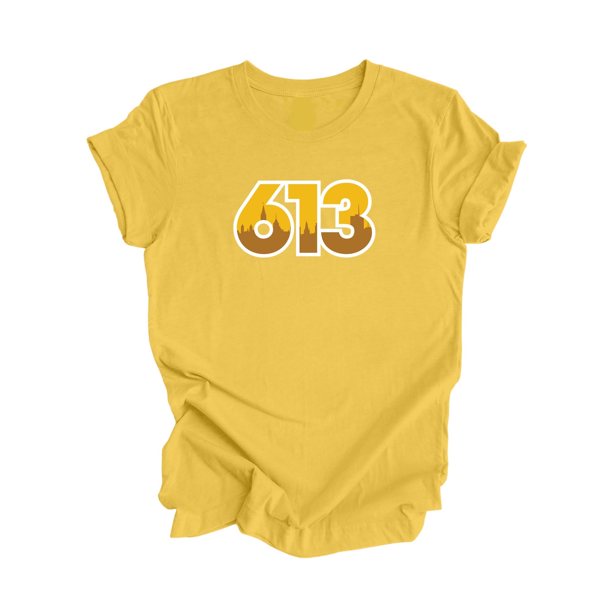 613 Ottawa Ontario Canada Area Code City Skyline Gift - Unisex T-Shirt - Inspired X