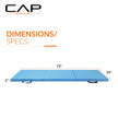 CAP Barbell Folding Exercise Mat – Durable, Anti-Tear, Thick Padding for Fitness, Aerobics, Gymnastics & Home Workouts. 72