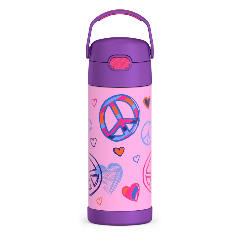 THERMOS FUNTAINER Water Bottle with Straw, 14oz, Peace 🍁 All In One Marketplace Canada