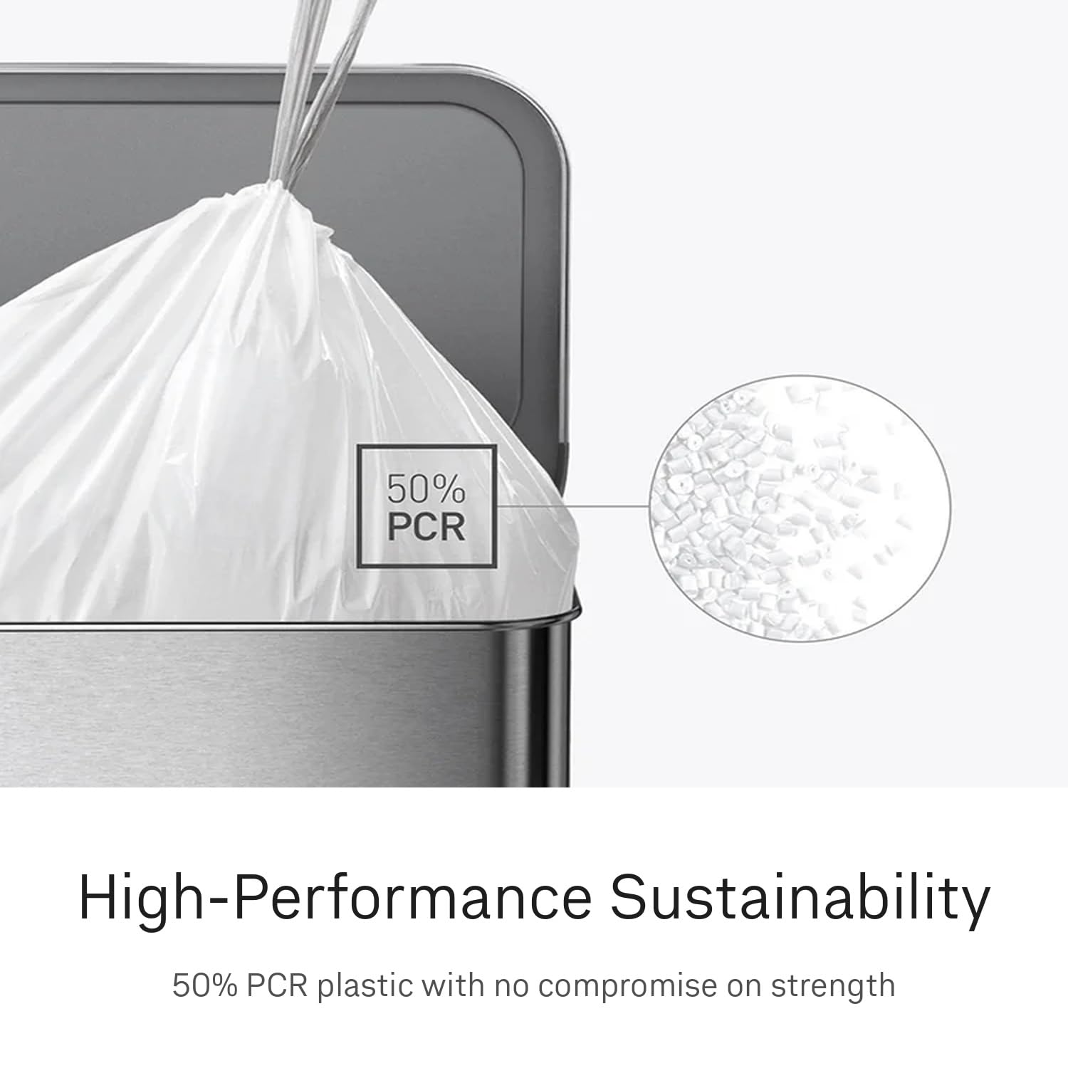 simplehuman Code K 100 Count, Dispenser Pack Custom Fit Liners, Drawstring Trash Bags, 35-45L / 9-12 Gallons, White 🍁 All In One Marketplace Canada