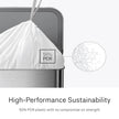 simplehuman Code B 90 Count, Dispenser Pack Custom Fit Liners, Drawstring Trash Bags, 6L / 1.6 Gallons, White 🍁 All In One Marketplace Canada