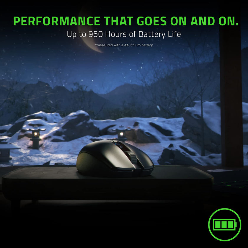 Razer Orochi V2 Mobile Wireless Gaming Mouse: Ultra Lightweight - 2 Wireless Modes - Up to 950hrs Battery Life - Mechanical Mouse Switches - 5g Advanced 18k Dpi Optical Sensor - Classic Black 🍁 All In One Marketplace Canada