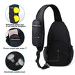 WATERFLY Sling Bag Sling Backpack Crossbody Bag Hiking Daypack for Men Women (Black Color) 🍁 All In One Marketplace Canada