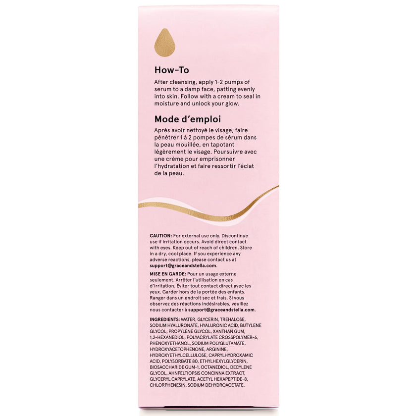 grace & stella Award Winning Hyaluronic Acid Serum for Face (50ml, 2-pack) Hydrating Hyaluronic Acid - Acide Hyaluronique Face - Glass Skin - Anti Aging Serum to Hydrate, Remove Fine Lines, Wrinkles, Skin Texture 🍁 All In One Marketplace Canada