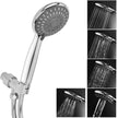 Shower Head, High Pressure Handheld Showerhead with Hose, 5 Settings Chrome Finished Hand Held Rainfall Shower Set- Including Bracket Teflon Washer 🍁 All In One Marketplace Canada