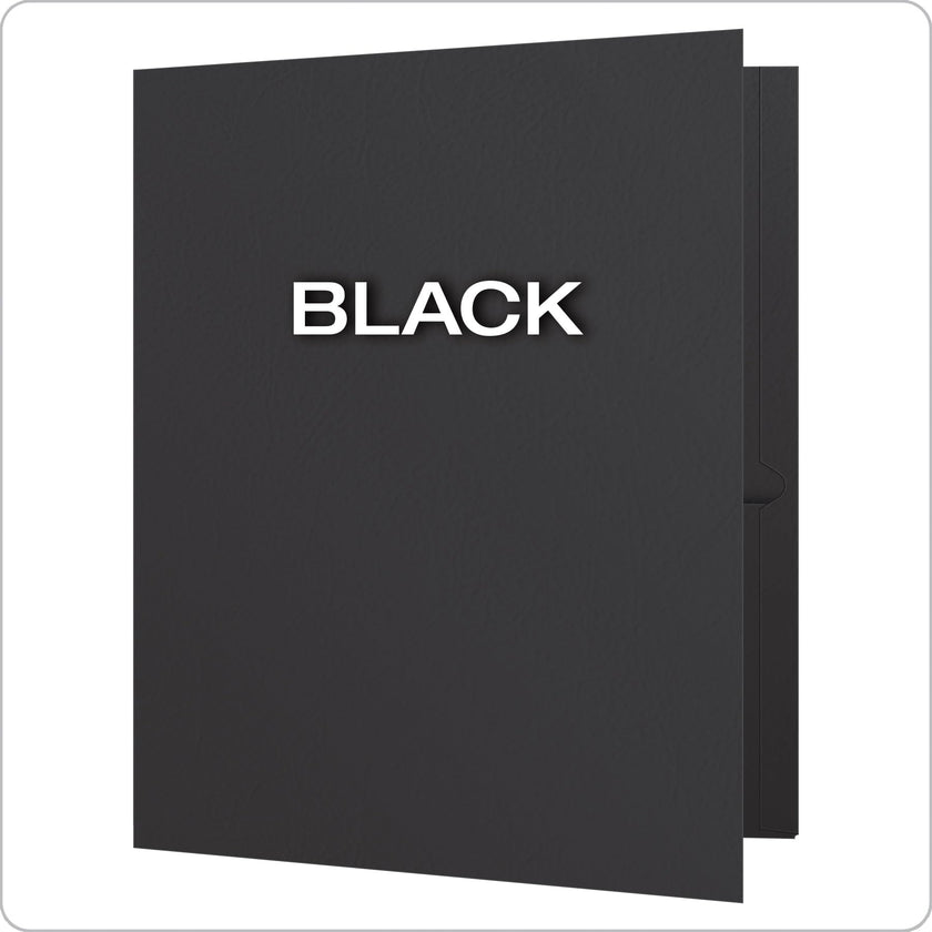 Oxford Twin Pocket Folders, Letter, Black, 25/Box 🍁 All In One Marketplace Canada