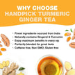HANDPICK, Turmeric Ginger Tea, 100 Eco-Conscious Tea Bags | Caffeine Free, Gluten Free | 100% Pure Herbal Blend - Savory & Spicy | Curcumin | Packed in Eco-Friendly Tea Bags 🍁 All In One Marketplace Canada