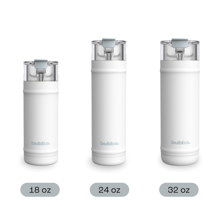Bubba 24 oz Dualsip Water Bottle with Straw & 2-Way Lid | Leakproof Metal Tumbler | Insulated Stainless Steel | Reusable | Lightweight | Dishwasher Safe | Lead & BPA-Free | Fresh Kicks 🍁 All In One Marketplace Canada