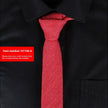 Men's Slim 6cm Cotton Necktie – Solid Color Arrow Tie for Business & Formal Wear | Canada & USA