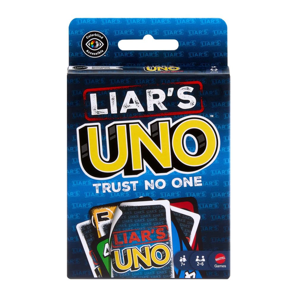 Mattel Games Liar’s UNO Card Game for Adults, Kids, Families, Parties & Game Nights, Travel Fun, Outwit Other Players with Bluffing & Trickery 🍁 All In One Marketplace Canada