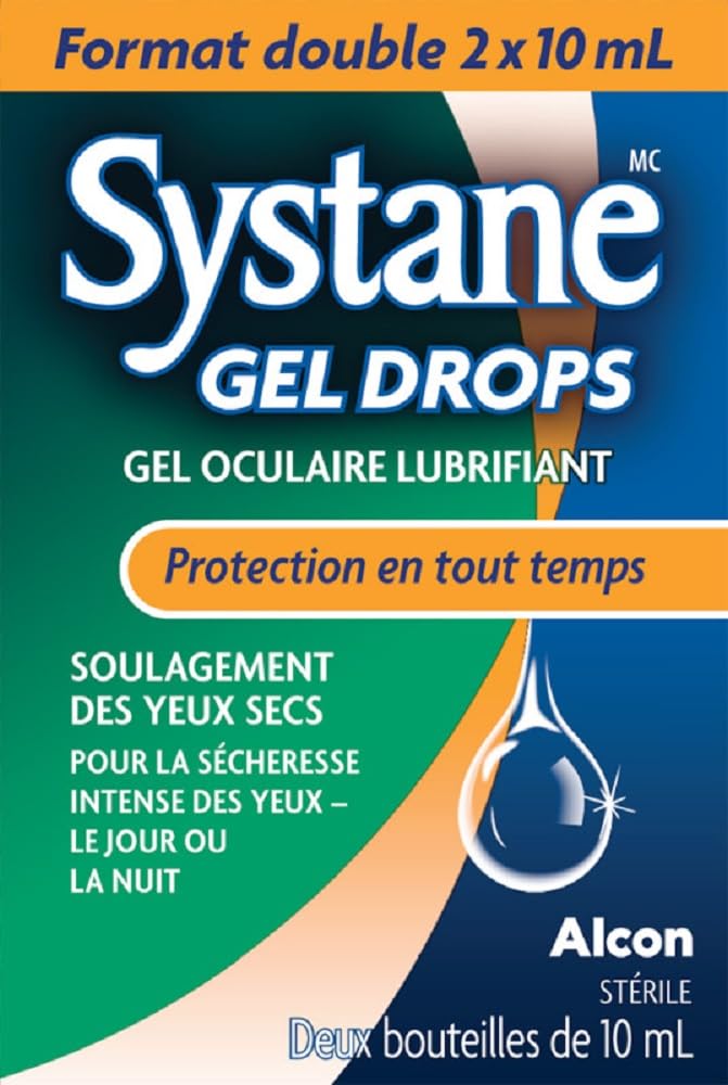 Systane Gel Drops Lubricant Eye, For Dryness, Day or Nighttime Relief, Long-Lasting Relief, Easy-to-use Droppable – 2 x 10 mL 🍁 All In One Marketplace Canada
