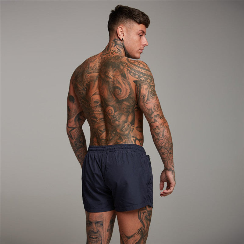 Men's Solid Color Swim Trunks | Nylon Spandex Beach Shorts Canada | M-3XL