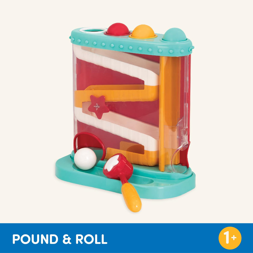 Battat Pound-a-Ball Toy, Pound & Roll Ball Maze, Light Blue, Toddler 🍁 All In One Marketplace Canada