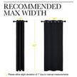 NICETOWN Blackout Curtains 2 Panels for Bedroom- Halloween Thermal Insulated Grommet Blackout Curtains 63 Inches Long for Living Room/Kitchen Rideaux occultants (2 Panels,W42 x L63 -Inch,Black) 🍁 All In One Marketplace Canada