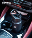 SUNWILL Metal Water Bottle with Straw 22 oz, Stainless Steel Insulated Flask for Cold and Hot Drink, Travel, Sports, Gym, Powder Coated Black 🍁 All In One Marketplace Canada