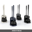 MR.SIGA Toilet Plunger and Bowl Brush Combo for Bathroom Cleaning, Black, 1 Set 🍁 All In One Marketplace Canada