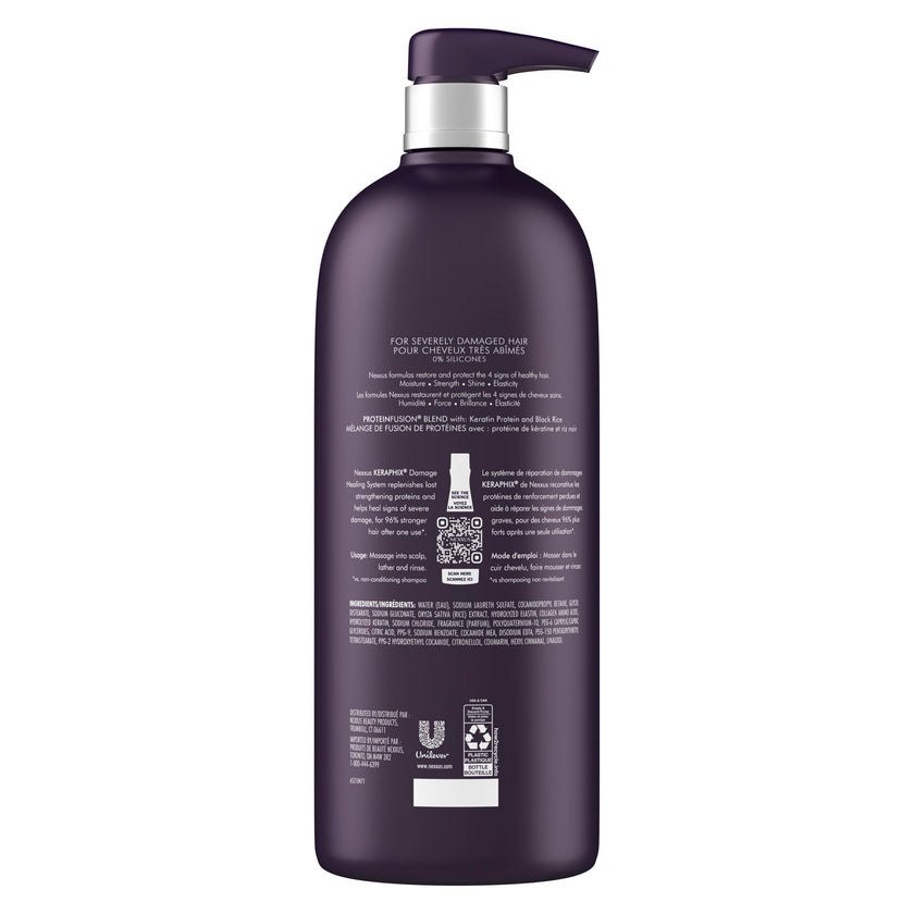 Nexxus Keraphix Damage Healing Shampoo with ProteinFusion Pump, 1L 🍁 All In One Marketplace Canada