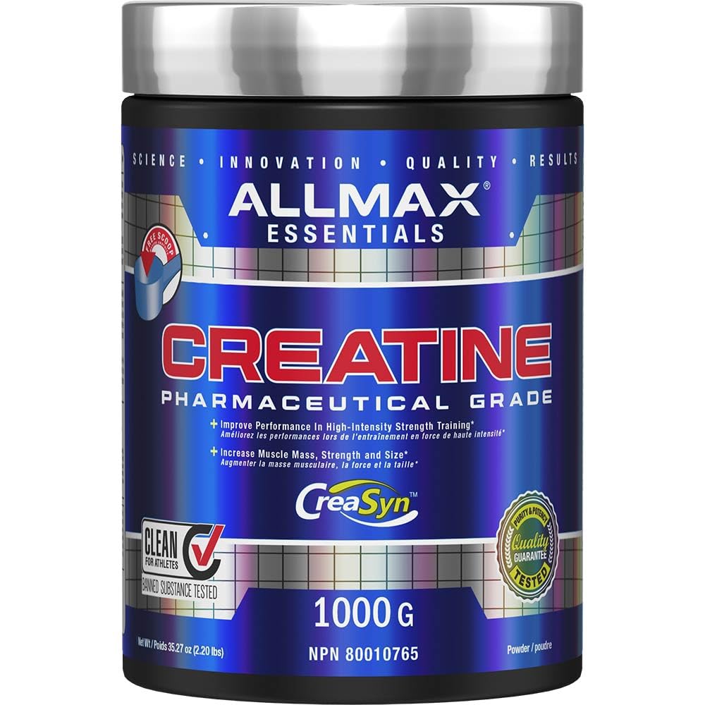 ALLMAX Nutrition - Creatine Powder - 100% Pure Micronized Creatine Monohydrate - Pharmaceutical Grade Creatine, 1000 gram, 1000-Gram 🍁 All In One Marketplace Canada