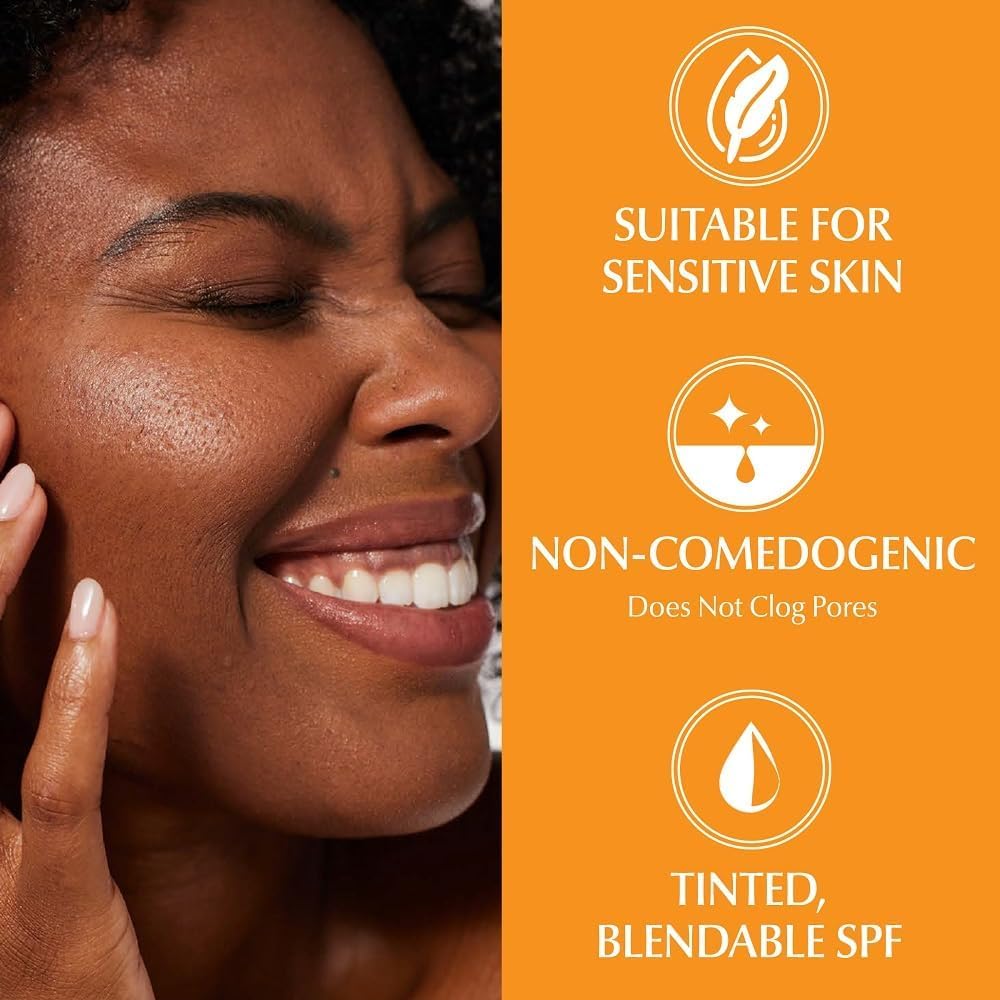 Eucerin Sun Tinted Mineral Face Sunscreen, Daily Face Sunscreen SPF 35 with Zinc Oxide and 5 Antioxidants, Mineral Body SPF 35 Lotion with UVA-UVB Sun Protection, Fragrance Free & Non Greasy, 50 ml pump 🍁 All In One Marketplace Canada