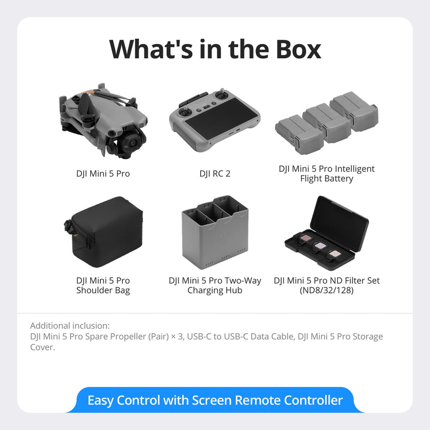 DJI Mini 5 Pro Fly More Combo With DJI RC 2, 1-Inch CMOS 🍁 All In One Marketplace Canada