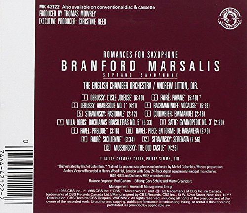 Branford Marsalis / Romances For Saxophone - CD (Used)