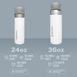 Stanley Quick Flip GO Water Bottle 24 oz | Push Button Lid | Leakproof and Packable for Travel and Sports | Insulated Stainless Steel | BPA-Free | Black 2.0 🍁 All In One Marketplace Canada