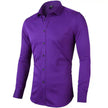 Men's Long Sleeve Business Casual Shirt – Loose Fit, 10 Colors, S–8XL | Canada & USA