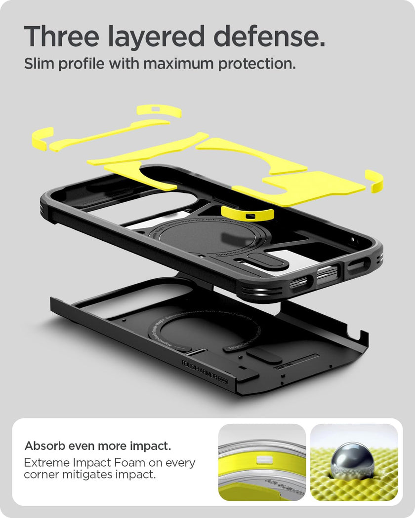 Spigen Case for Pixel 10 / Pixel 10 Pro Case, Tough Armor (AI) MagFit Designed for Google Pixel 10 / Pixel 10 Pro - Black 🍁 All In One Marketplace Canada