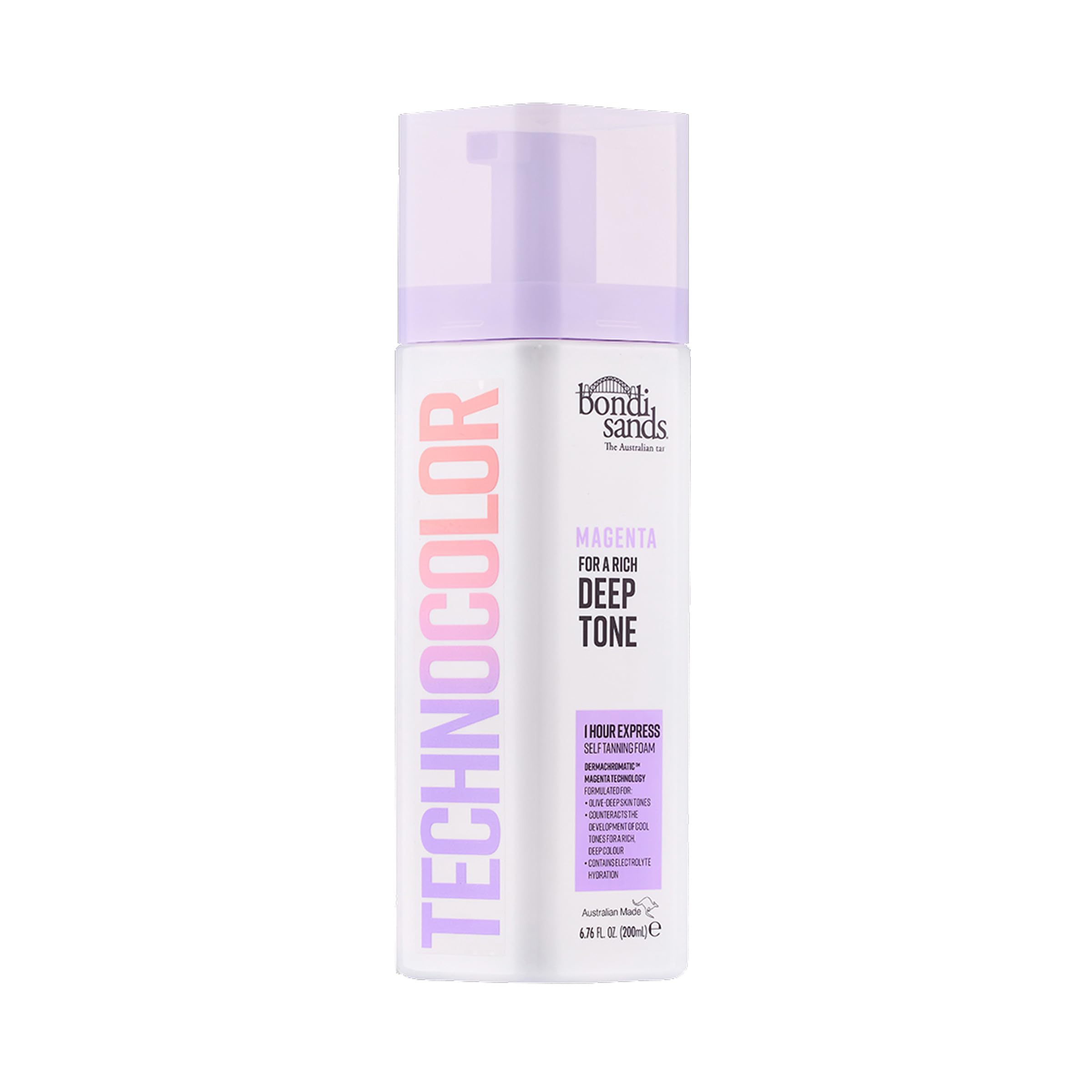 BONDI SANDS TECHNOCOLOR 1 HOUR EXPRESS SELF TANNING FOAM MAGENTA 200mL (CANADA) 🍁 All In One Marketplace Canada