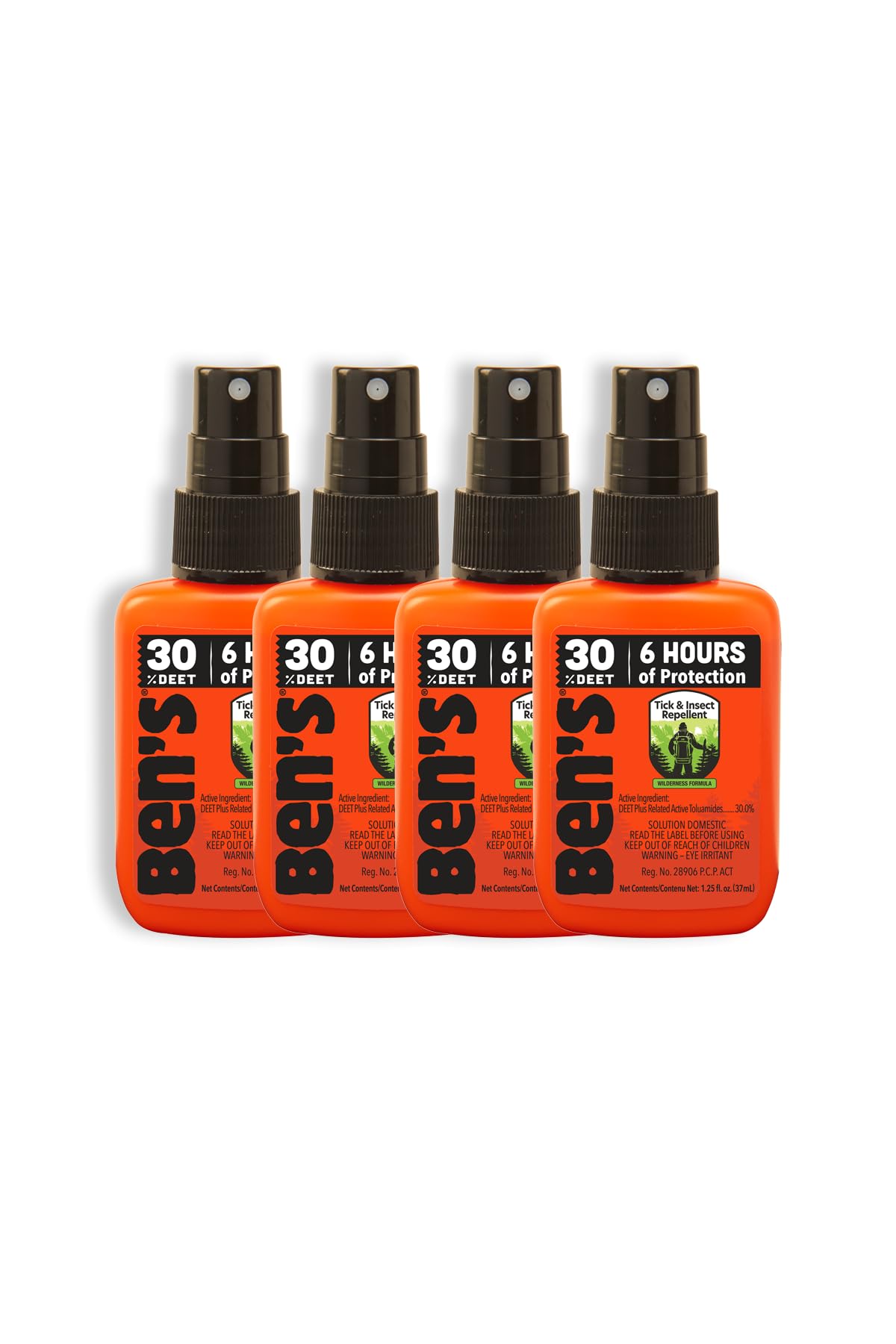 Ben's 30% DEET Mosquito, Tick and Insect Repellent, 37ml Pump, Pack of 4 🍁 All In One Marketplace Canada