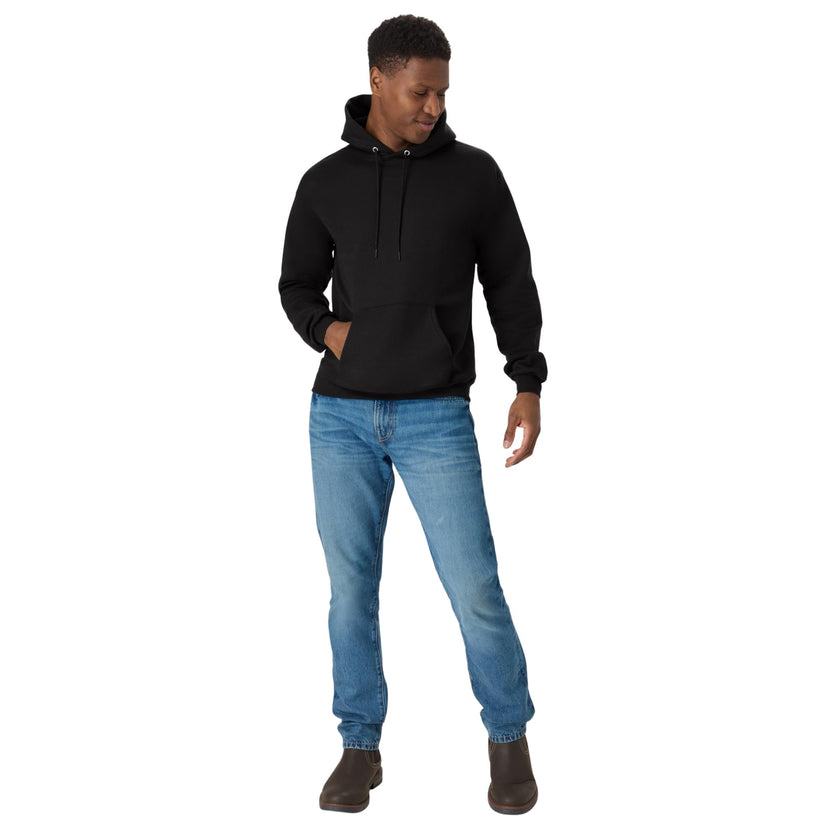 Hanes Men's Pullover EcoSmart Hooded Sweatshirt, Black, XX-Large 🍁 All In One Marketplace Canada