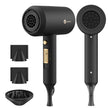 Slopehill Professional Ionic Hair Dryer, Powerful 1800W Fast Drying Low Noise Blow Dryer with 2 Concentrator Nozzle 1 Diffuser Attachments for Home Salon Travel (Black) 🍁 All In One Marketplace Canada