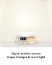Skip Hop Baby Changing Pad Nursery Style Light-Up & Diaper Change Tracker Wipeable and Contoured with Cushioned Foam Fits Standard Changing Tables Oat 🍁 All In One Marketplace Canada