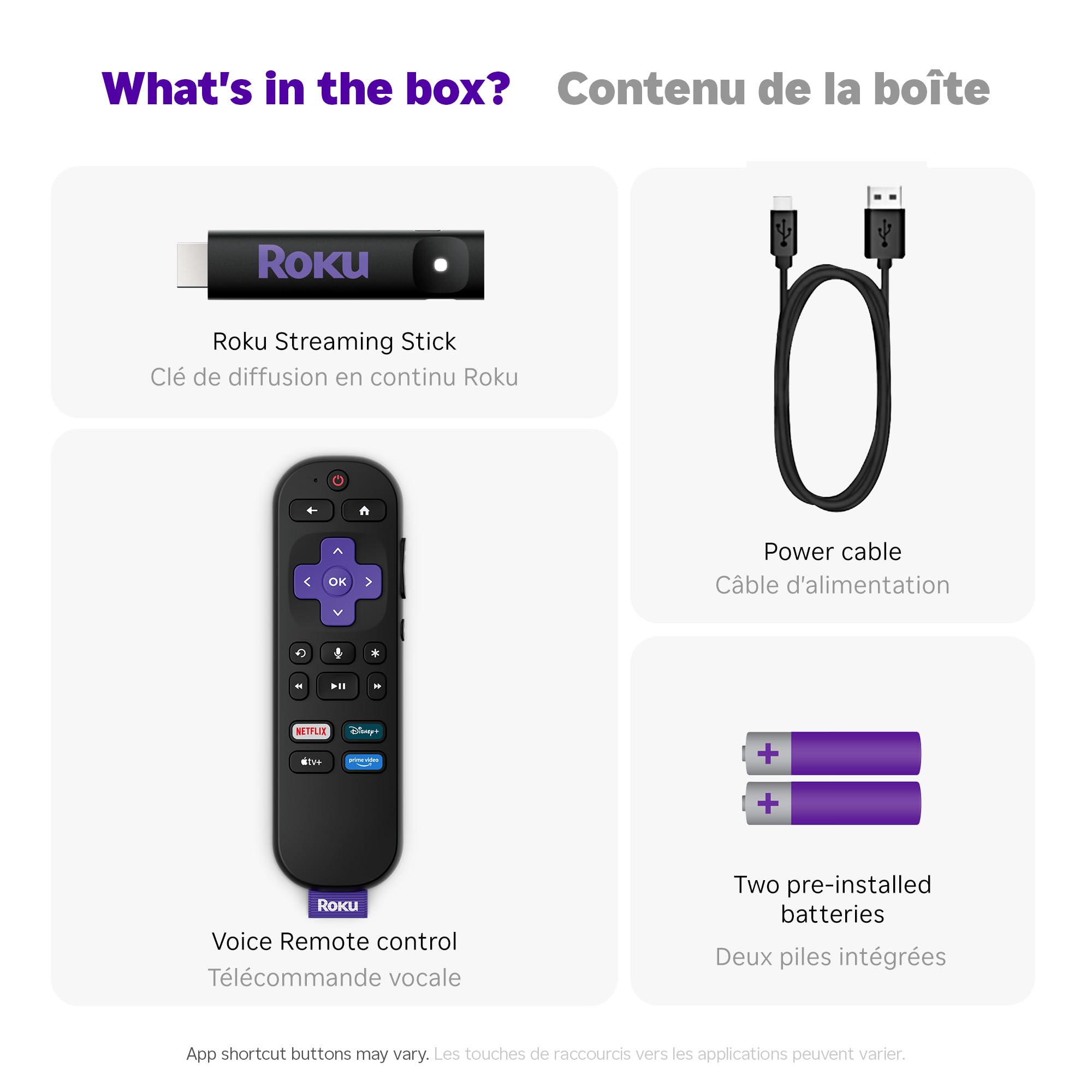 Roku® Streaming Stick™ 2025 - HD Roku Streaming Device for TV with Voice Remote - Free & Live TV 🍁 All In One Marketplace Canada