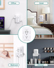 2 Pack USB Wall Charger Surge Protector, Multi Plug Outlet with 5 Outlet Extender and 4 USB Charging Ports (2 USB C Outlet) 3 Sided 1800J Power Bar for Home Travel Office 🍁 All In One Marketplace Canada