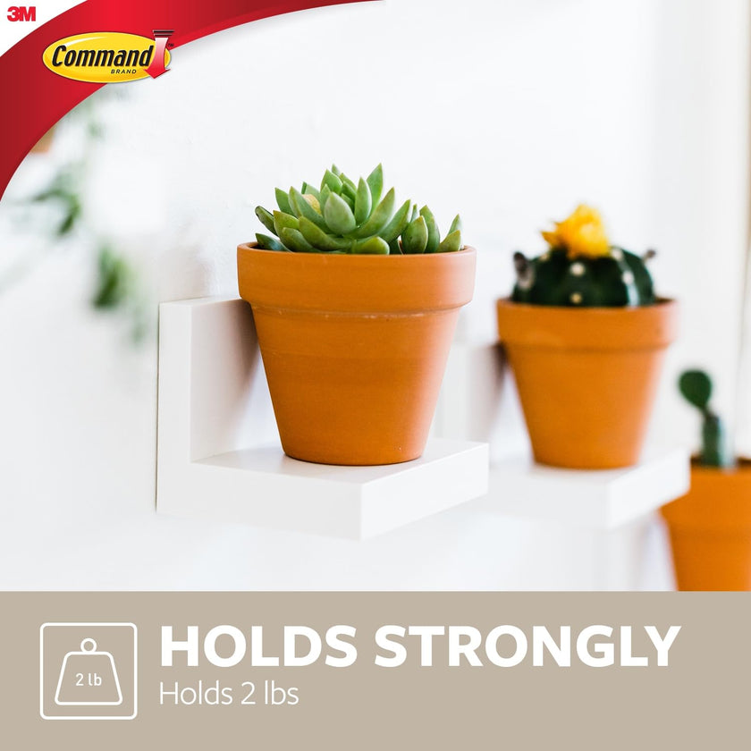 Command Display Floating Wall Shelves, 2 Ledges 8 Strips, Damage-free Decorating, Quartz 🍁 All In One Marketplace Canada