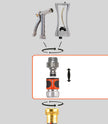 Gardena 9042-M 4-Piece Premium Metal Quick Connector Starter Set, for Any 5/8 Inch or 1/2 Inch Garden Hose, Sprinkler or Spray Nozzle, Made in Germany 🍁 All In One Marketplace Canada