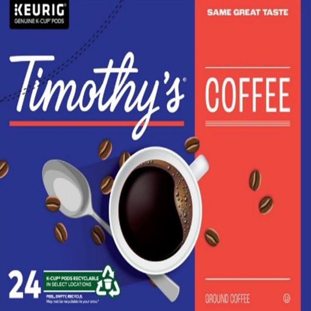 Timothy's French Roast K-Cup Coffee Pods, 24 Count For Keurig Coffee Makers 🍁 All In One Marketplace Canada