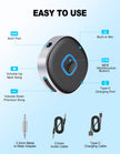 WOCBUY Bluetooth Adapter for Car, 3.5mm AUX Bluetooth Receiver for Music Streaming, Bluetooth 5.0 Wireless Audio Receiver for Car/Home Stereo/Wired Headphones/Speaker, Dual Connection, 12H Playtime 🍁 All In One Marketplace Canada